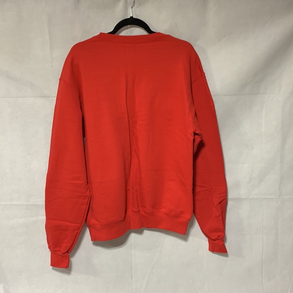 Champion Kansas Jayhawks Red Arch Mascot Long Sleeve Crew Sweatshirt, Medium - Picture 2 of 5